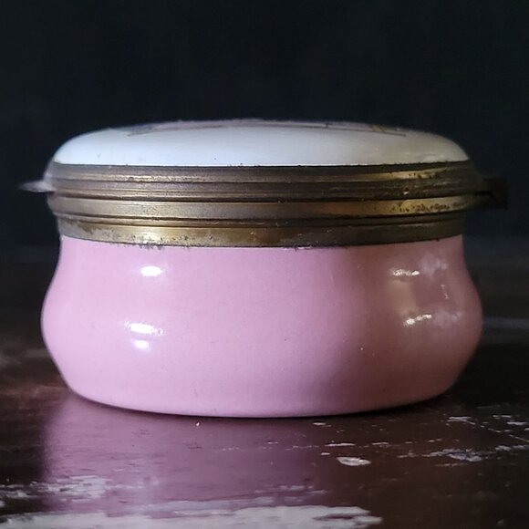 Vintage Mrs. Tiggy Winkle Beatrix Potter Crummles Enamel Hinged Pill Box - Picture 7 of 8